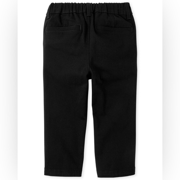 2-Toddler Stretch Skinny Chino Pants - Black - Picture 2 of 4